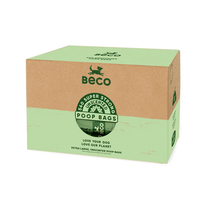 Beco Dog Poop Bags Poo Waste Sacks Unscented Degradable Strong Big Leak Proof