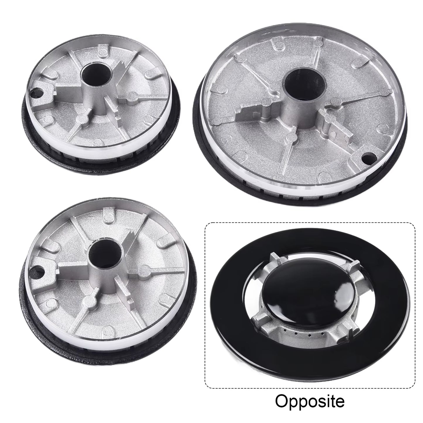 1 Set Cooker Hat Set Stove Lid Upgraded Oven Gas Hob Burner Crown Flame Cap Fits Most Gas Stove Burners Kitchen Accessories