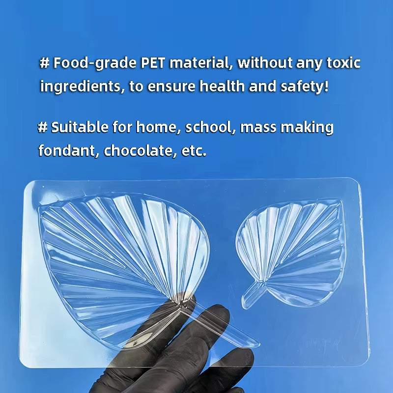 1Pc, Leaf Shape Chocolate Mold - 3D Plastic Candy & Fondant Mold for Dly Cake Decorating -Baking & Kitchen Gadgets