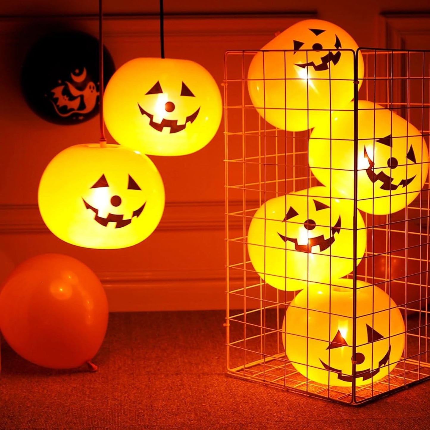 10X Halloween Decoration Inflatable Pumpkin with LED Lights Garden Party Light