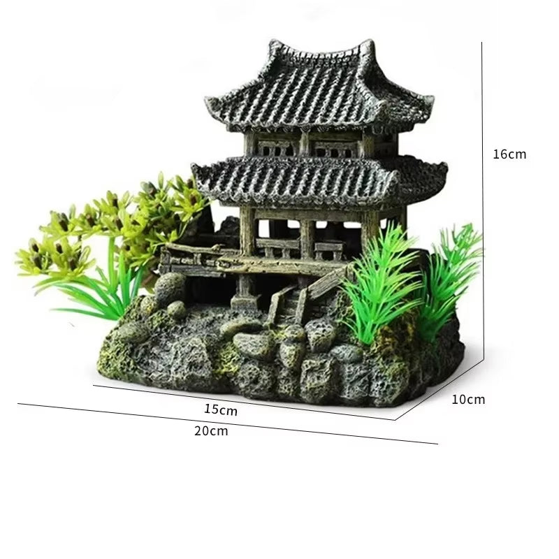 Aquarium Mountain Rockery Landscape View Decoration Fish Tank Accessories Decoration Decoration Large Resin Fish Tank Decoration