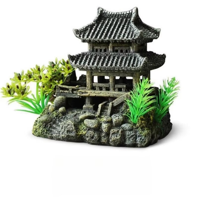 Aquarium Mountain Rockery Landscape View Decoration Fish Tank Accessories Decoration Decoration Large Resin Fish Tank Decoration