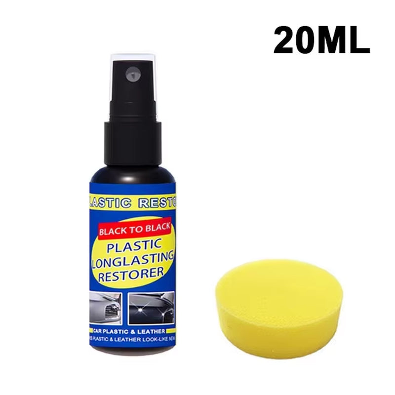 Car Plastic Restorer Back to Black Gloss Car Cleaning Products Plastic Leather Restore Auto Polish and Repair Coating Renovator