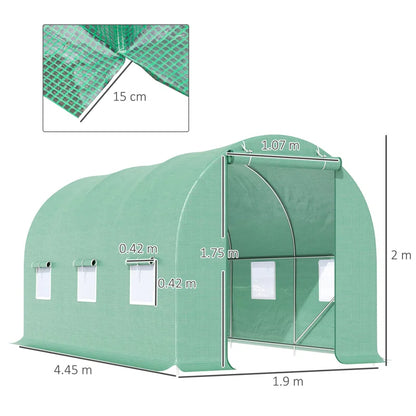 Annoeska 14.6 Ft W X 6.2 Ft D Greenhouse