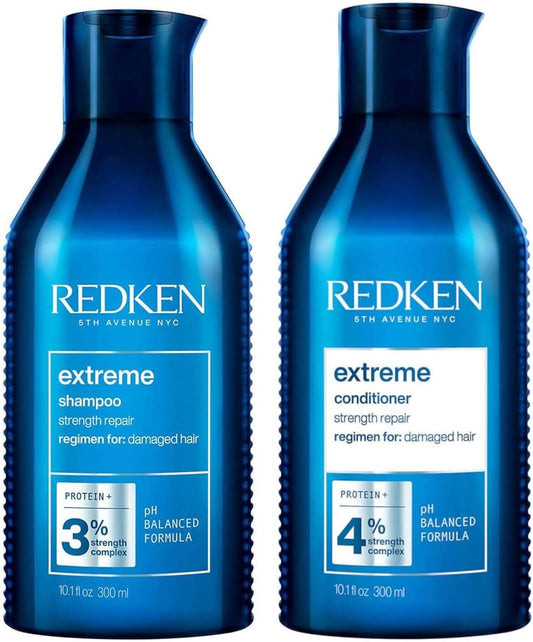 Extreme Shampoo and Conditioner, for Damaged Hair, Repairs Strength & Adds Flexibility