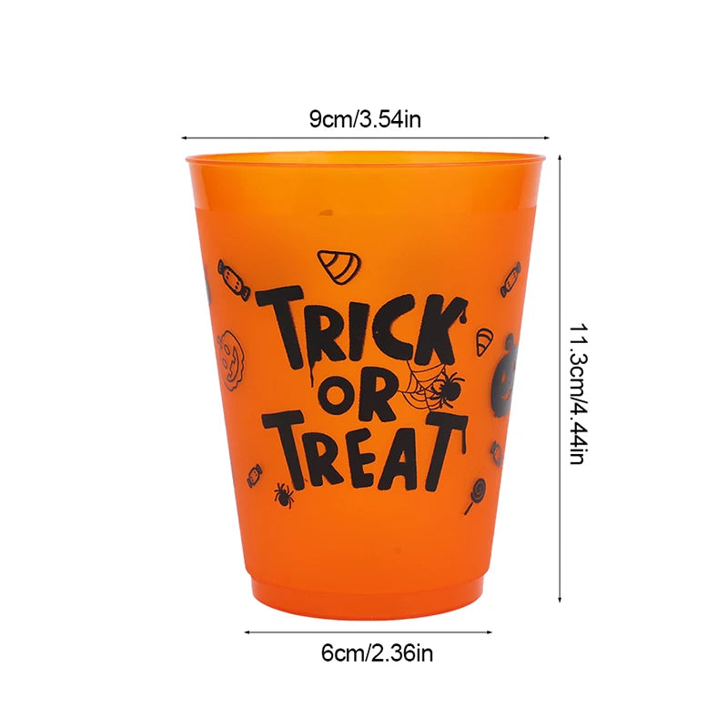 8-24Pcs Halloween Drinking Cups Boo Skull Plastic Juice Cocktail Cup for Halloween Party Home Table Decoration Supplies