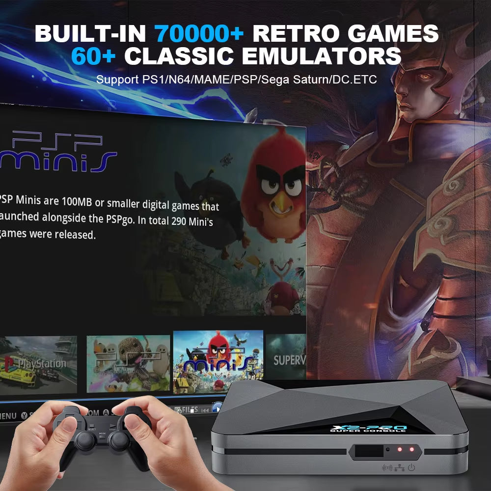IGNB 60+Simulators 50000+Games Installed Super Console X2PRO Retro Home Video Game Console Three System One Game Set-Top Box