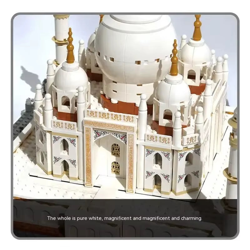 1113Pcs Creative Building Blocks Set World Great Architecture Large Taj Mahal Model Kit Bricks to Kids Toy Compatible with 10189