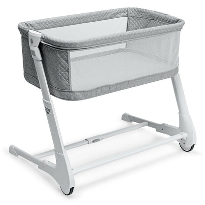 Baby Bedside Cot with Washable Mattress and Breathable Mesh