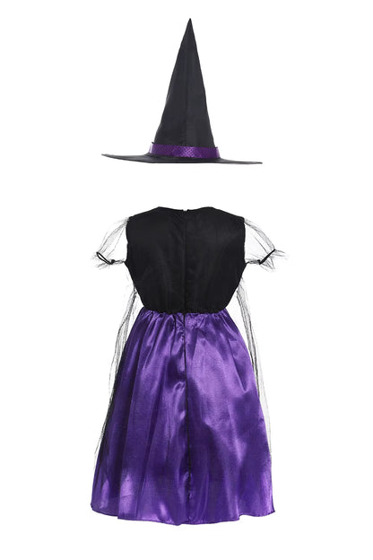 Halloween Costume for Kids Halloween Fantasy Vampire Costume Girls Long Tutu Dress Kids Carnival Outfit Gothic Feather Clothes