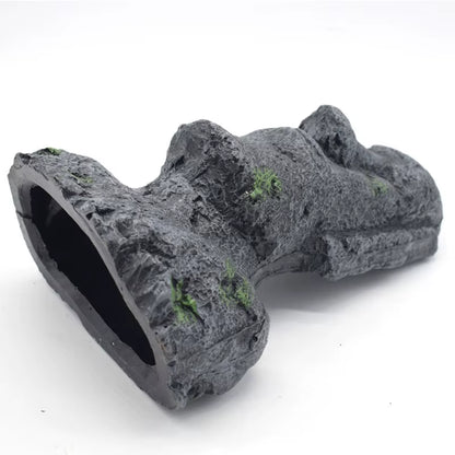 Easter Island Stone Statue Resin Ornament Fish Tank Aquarium Decoration Gnome Terrarium Reptile Tank Artificial Stone Home Decor