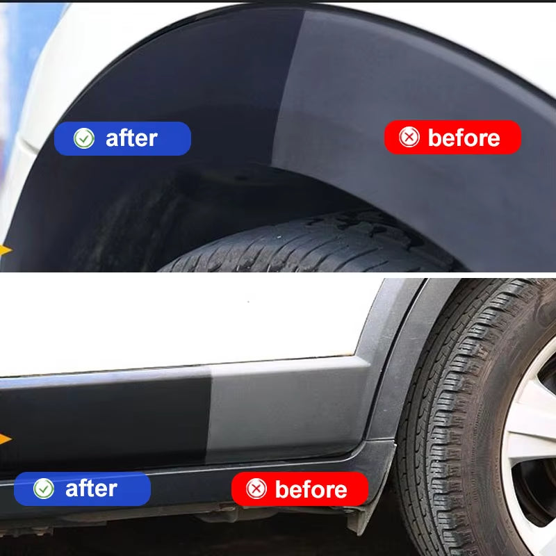 Car Plastic Restorer Back to Black Gloss Car Cleaning Products Plastic Leather Restore Auto Polish and Repair Coating Renovator