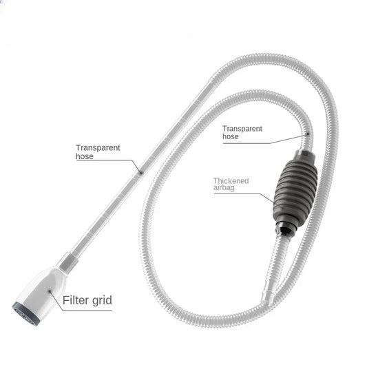 Large Fish Tank Aquarium Siphon Vacuum Gravel/Sand Washing and Water Change Cleaning Tool Kit with Extension Tube Fish Tank