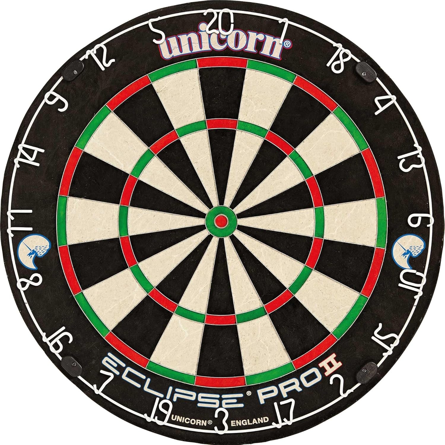 Eclipse Pro Dartscheibe Mit 2 Borsten Und Professionellem Sisal Und High Definition Spider, Professionelle Dartscheibe Für Erwachsene, Ultradünne Draht- Und Klammerfreie Konstruktion