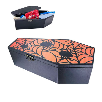 Coffin Boxes for Treats Coffin Goodies Halloween Candy Boxes Spooky Food Container for Cake Chocolates Popcorn Teas Jewelry