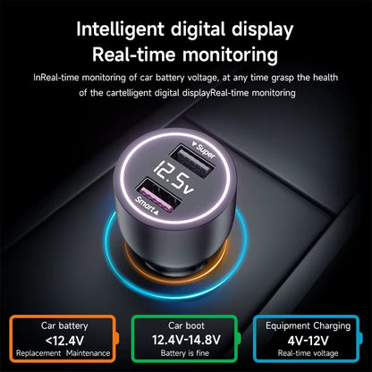 Mi Car Charger 120W 67W 6A Fast Charging Dual-Port USB a for  14 14 Ultra 13 13T 12 Pro Redmi Note A3 POCO Pad 6