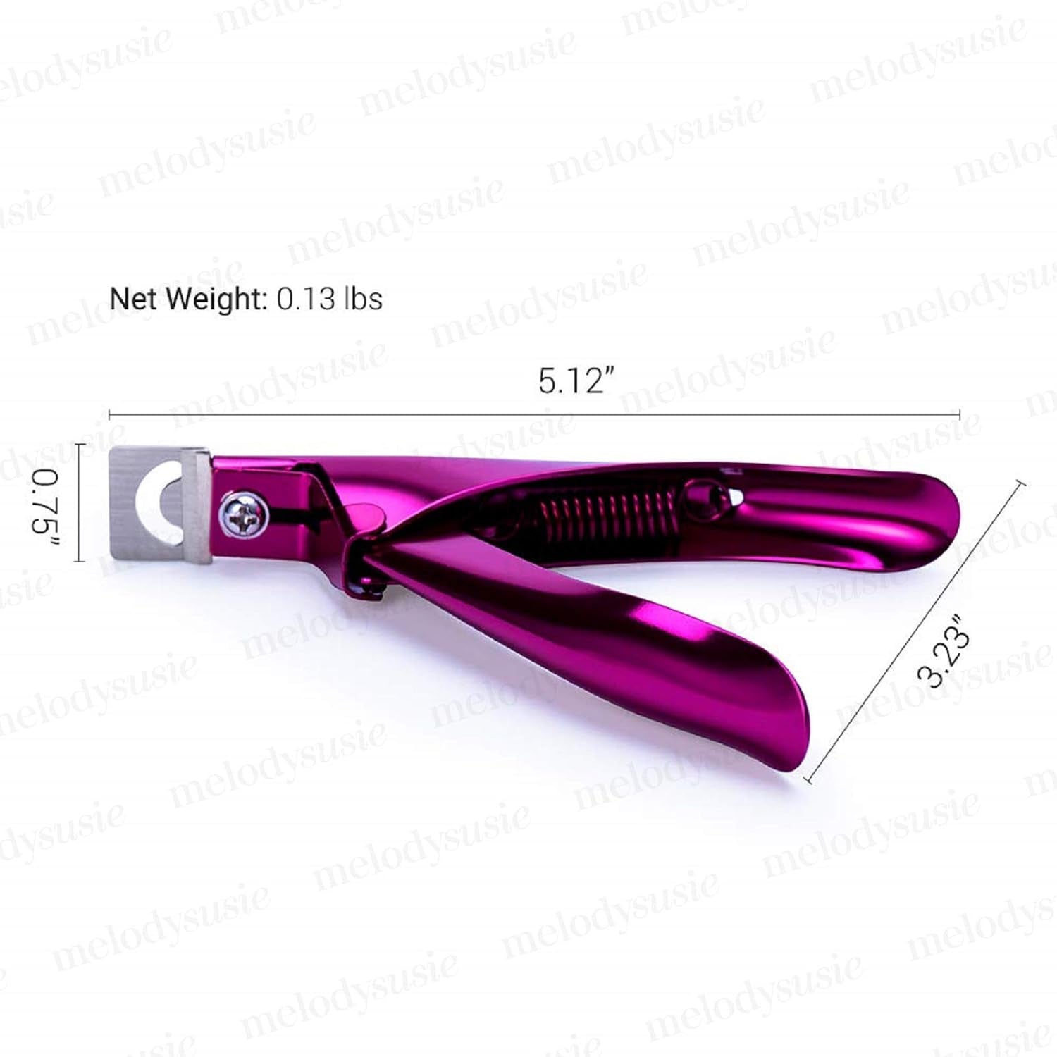 Nail Clippers Tip Cutters for Acrylic False Fake Gel Artificial Nails Rustproof Sharp Professional Manicure Pedicure Trimmer Nail Care Tools, Plum