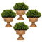 4 Pieces Mini Faux Pine Cone Tree Set with Pots