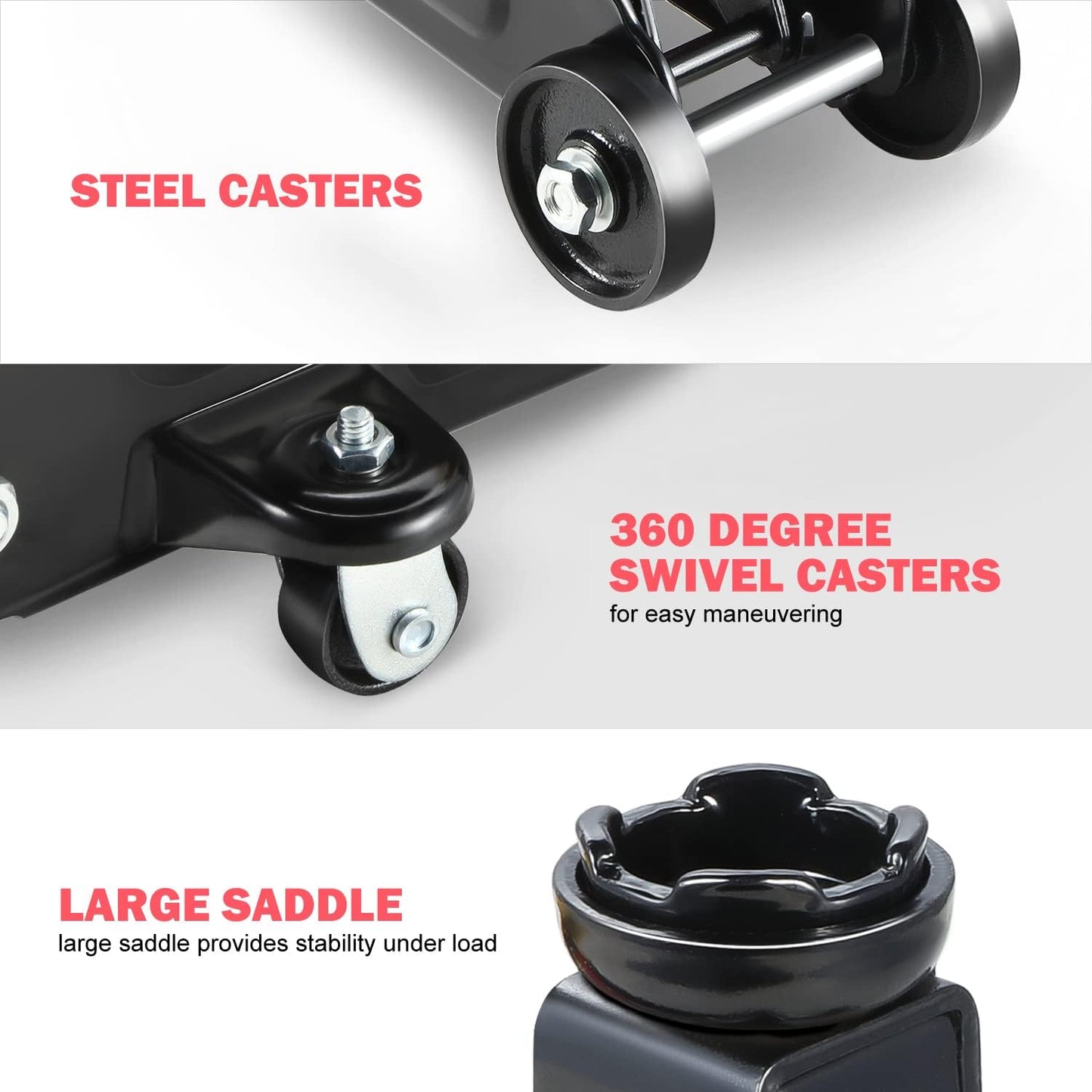 TOOLS-00234 Fast Lift Garage Jack/Hydraulic Floor Jack for Car Truck SUV, 2 Ton (4000 Lbs) Capacity