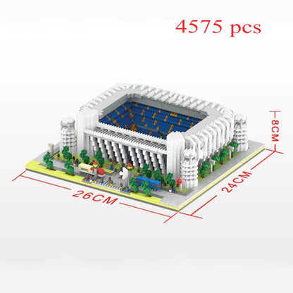 Barcelona Soccer Stadium Micro Blocks Building Sets Mini Bricks Architecture Building Block Toys for Adults Football Field Gift