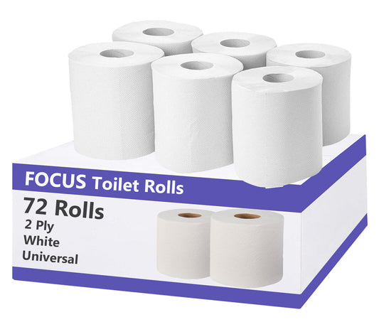 72 Toilet Rolls 3 Ply Bathroom Tissue Quilted Soft Clean Embossed Paper Bulk Buy