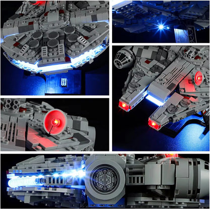 5V LED Lighting (No Model) for LEGO 75375 Star Wars Millennium Falcon Light up Your Building Blocks with Battery Box