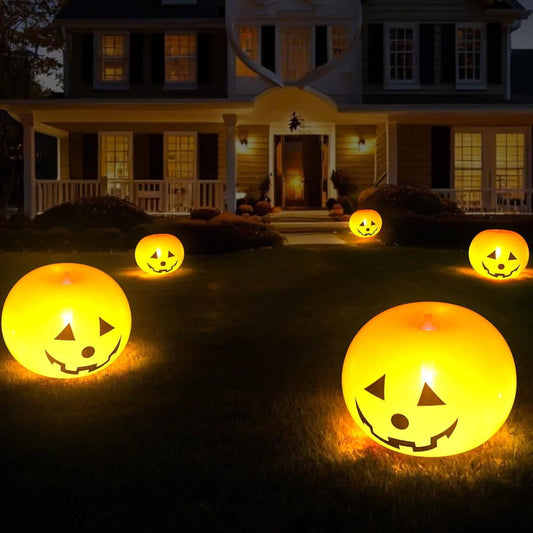 10X Halloween Decoration Inflatable Pumpkin with LED Lights Garden Party Light