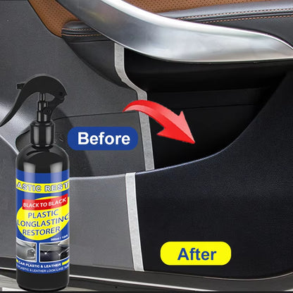 Car Plastic Restorer Back to Black Gloss Car Cleaning Products Plastic Leather Restore Auto Polish and Repair Coating Renovator