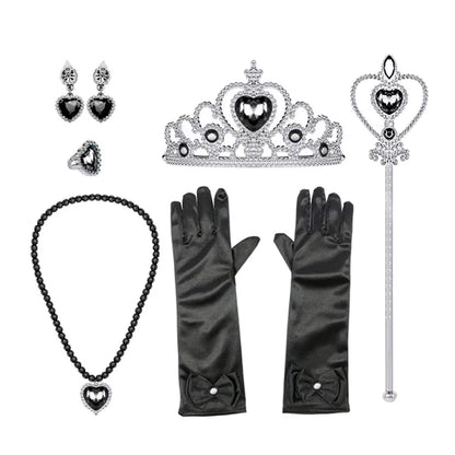 Halloween Costume for Kids Halloween Fantasy Vampire Costume Girls Long Tutu Dress Kids Carnival Outfit Gothic Feather Clothes