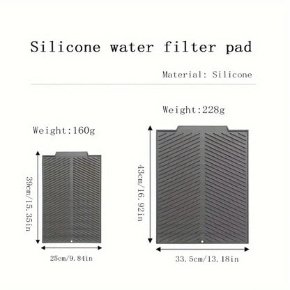 1Pc, Silicone Drain Pad, Dish Pad, Folding Drain Pad, Dish Drain Pad, Heat Resistant Pot Pad, Kitchen Accessories