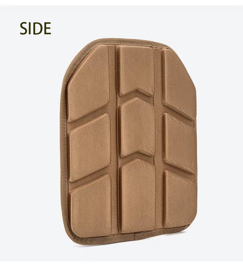 Tactical Vest Padding - Front & Back Shock-Absorbing EVA Pads, Breathable Mesh Anti-Chafing, Moisture, Durable for Hunting