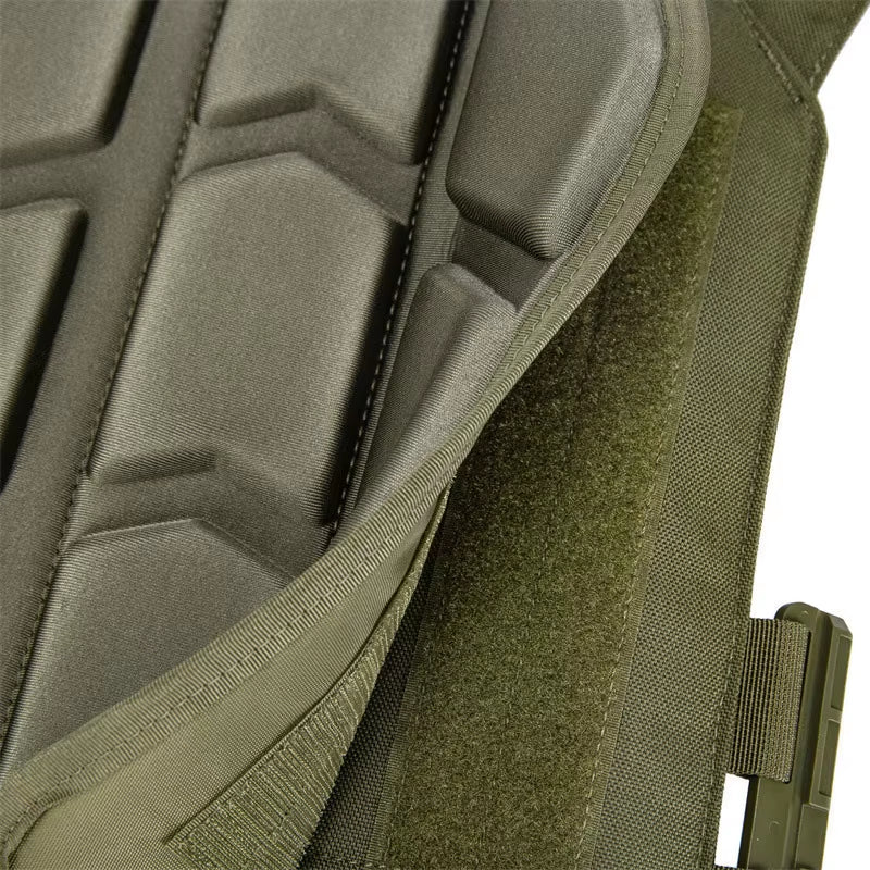 Tactical Vest Padding - Front & Back Shock-Absorbing EVA Pads, Breathable Mesh Anti-Chafing, Moisture, Durable for Hunting