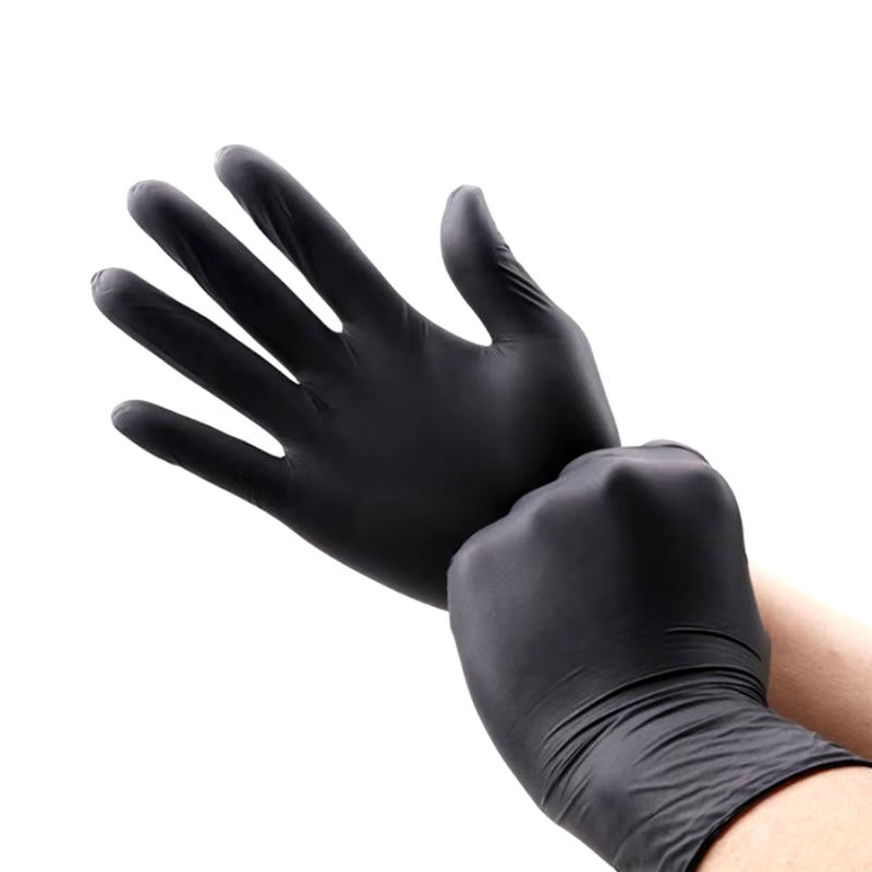 30/50/100PCS Black Nitrile Gloves Household Kitchen Bathroom Cleaning Gloves Dishwashing Nail Art Hair Dye Pets Latex Free