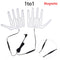 1 Pair Five-Finger Gloves Heating Pad Carbon Fiber 5V Hand Warmer Heater Thermal Insulation for Outdoor Skiing