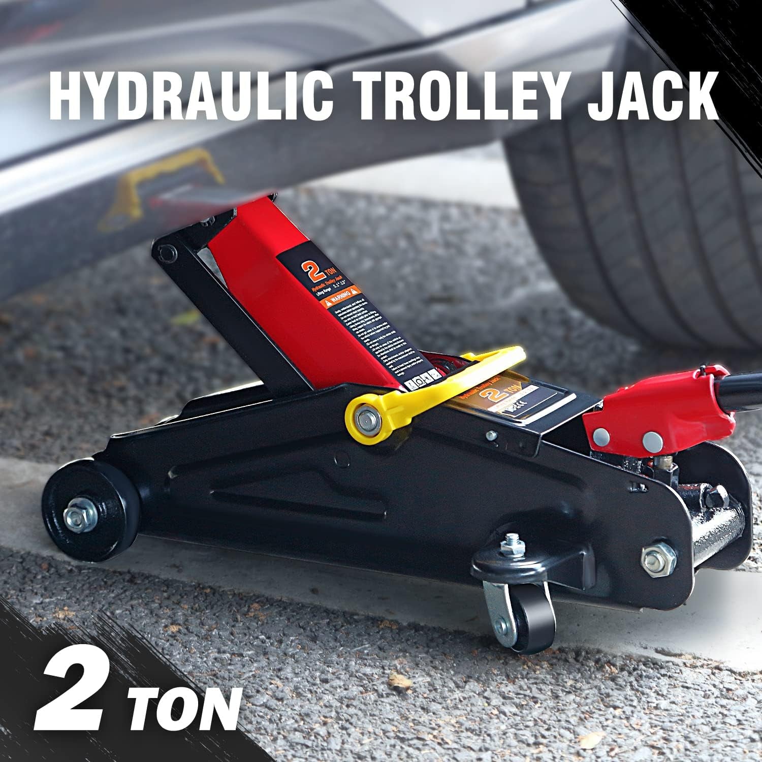 TOOLS-00234 Fast Lift Garage Jack/Hydraulic Floor Jack for Car Truck SUV, 2 Ton (4000 Lbs) Capacity