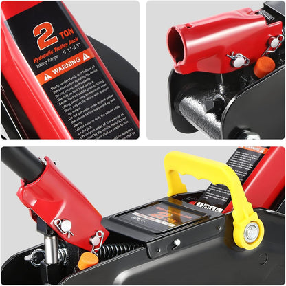 TOOLS-00234 Fast Lift Garage Jack/Hydraulic Floor Jack for Car Truck SUV, 2 Ton (4000 Lbs) Capacity