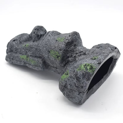 Easter Island Stone Statue Resin Ornament Fish Tank Aquarium Decoration Gnome Terrarium Reptile Tank Artificial Stone Home Decor