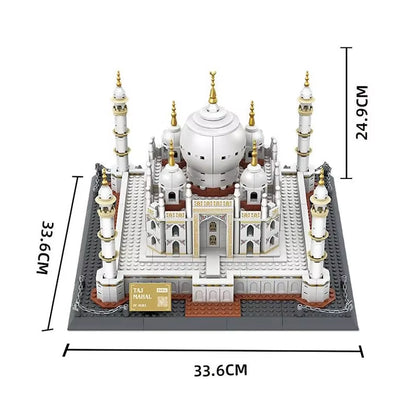 1113Pcs Creative Building Blocks Set World Great Architecture Large Taj Mahal Model Kit Bricks to Kids Toy Compatible with 10189