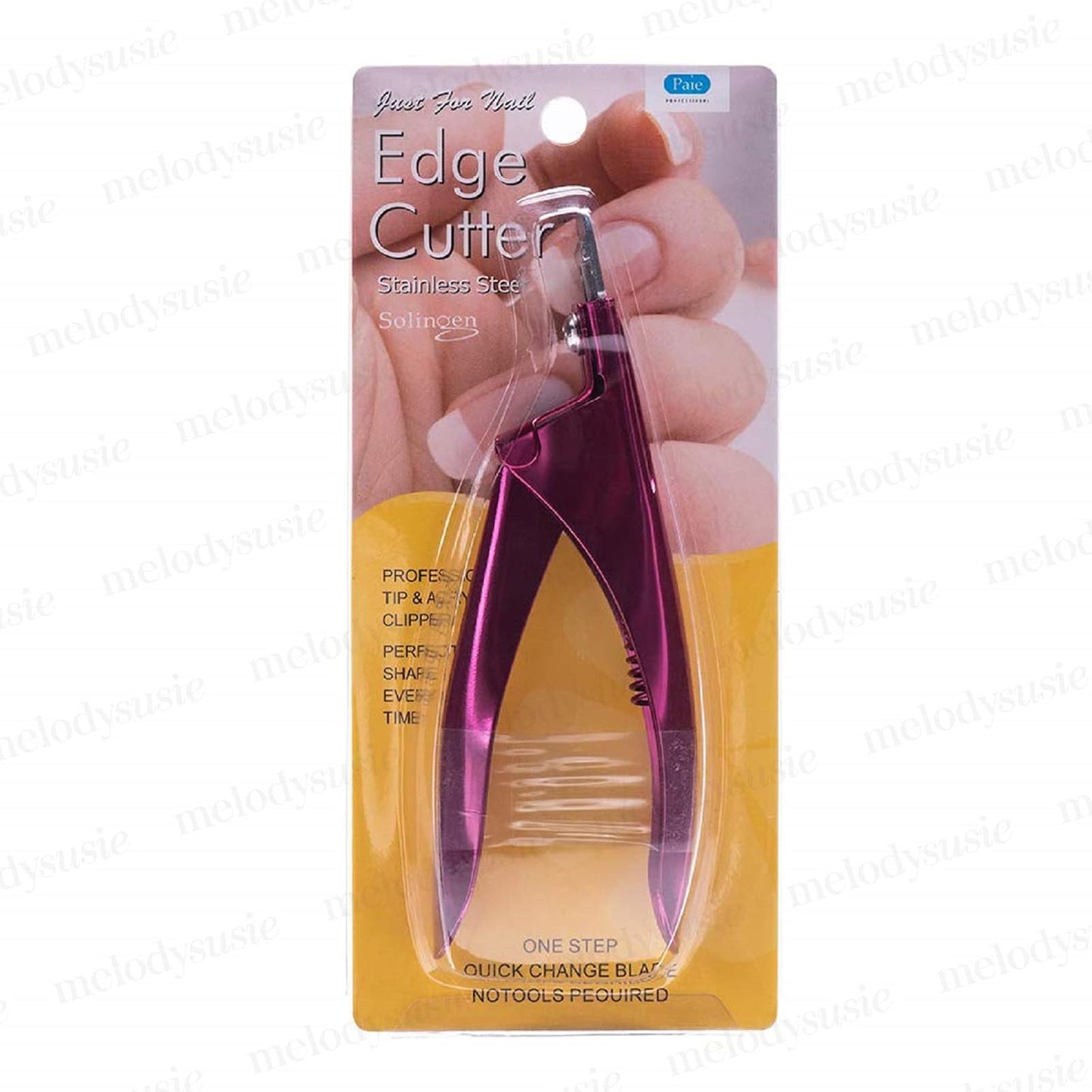 Nail Clippers Tip Cutters for Acrylic False Fake Gel Artificial Nails Rustproof Sharp Professional Manicure Pedicure Trimmer Nail Care Tools, Plum