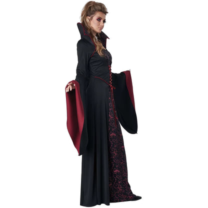 Halloween Costume Adult Woman Queen Dress Witch Easter Demon Vampire Bride Death Witch Cosplay Costumes Retro Court Dresses 코스프레