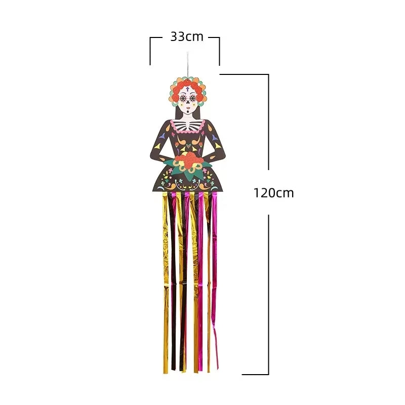 Halloween Crashing Witch into Tree Outdoor Decoration Classic Flying Witch Pendant Decor for Yard Lawn Patio Porch Decorations